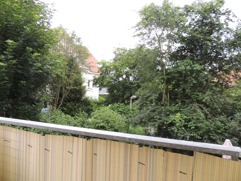 Blick vom Balkon